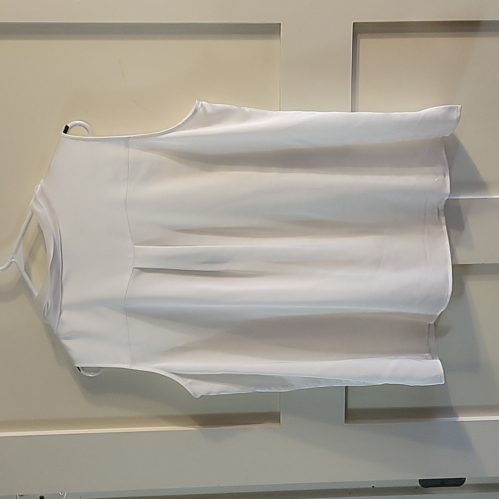 Waterfall Ruffle Crepe de Chine Blouse - Picture 7 of 7